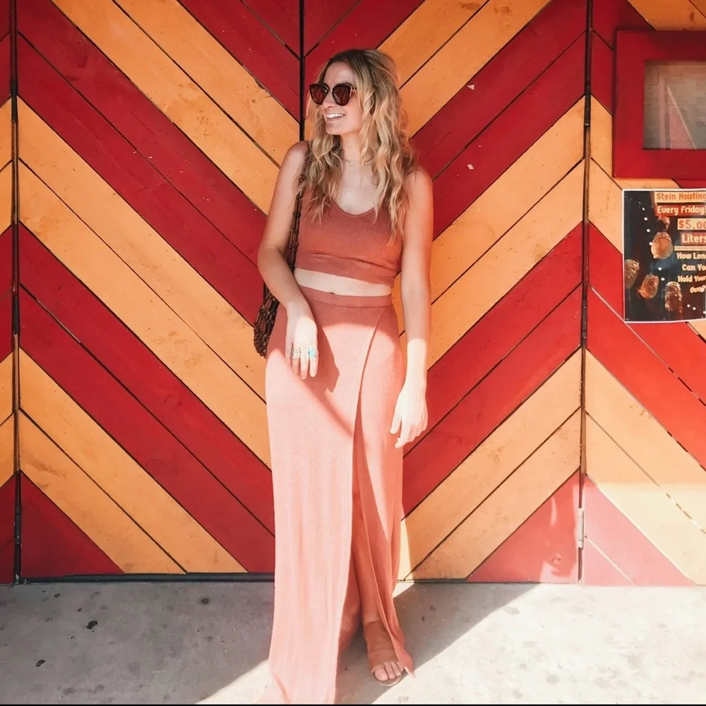 Free People Beach Ribbed Set - Picture 1 of 6